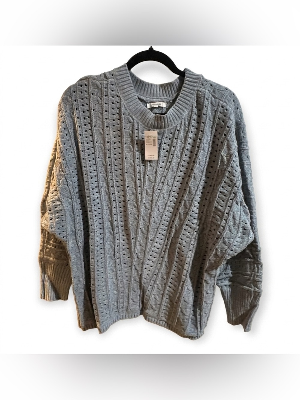 Maurices Chevron Dolman Sweater, Blue, NWT, Size XL